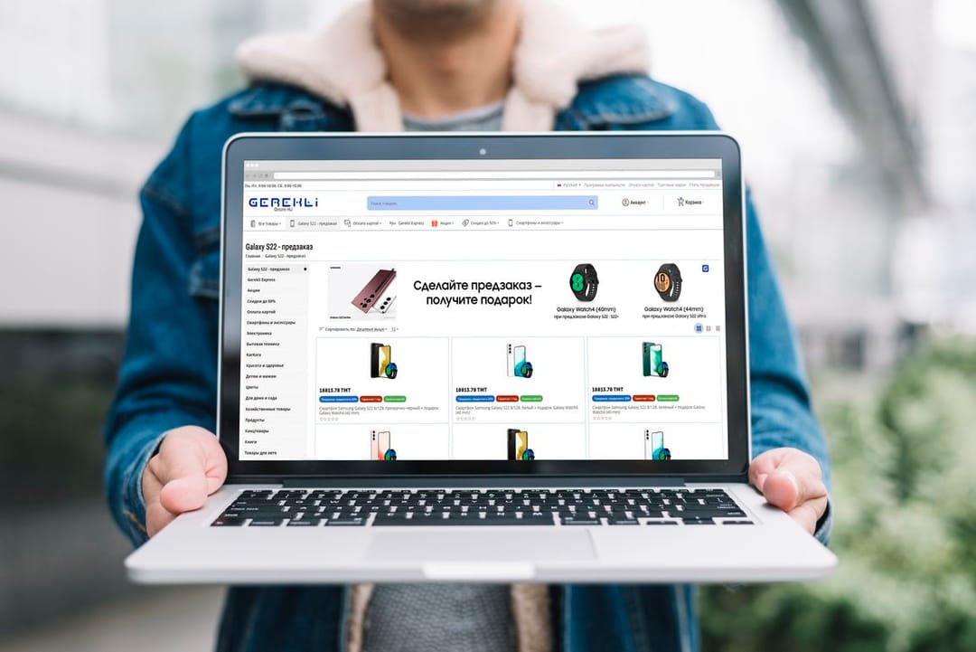 «Gerekli» internet dükany «Samsung» kompaniýasynyň «Galaxy S 22» flagman modeli üçin deslapky sargytlary kabul etmegini dowam etdirýär