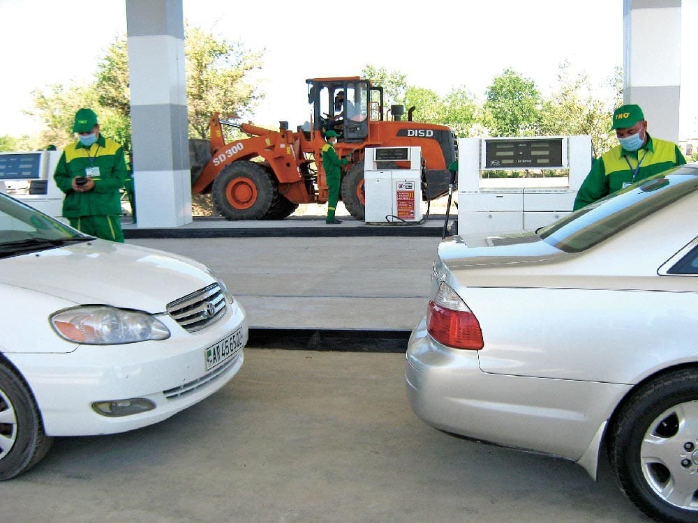 A gas station has been reconstructed in the north of Turkmenistan