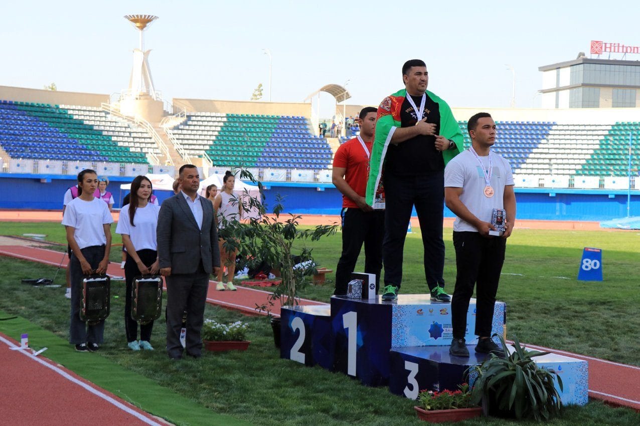 Максат Маммедов завоевал золото в толкании ядра на открытом чемпионате Центральной Азии по легкой атлетике