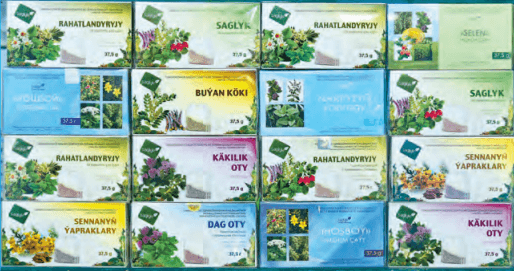 В Туркменистане начали выпускать новые виды лекарственных чаев