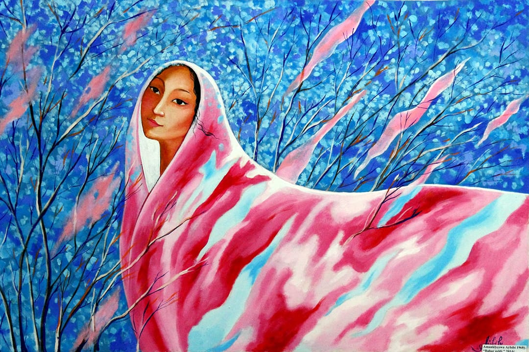 Выставка работ туркменских художников в Ашхабаде воспевает весну  