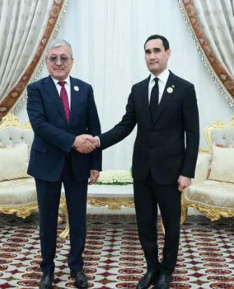  Türkmenistanyň Prezidenti Gyrgyz Respublikasynyň Ministrler Kabinetiniň Başlygyny kabul etdi