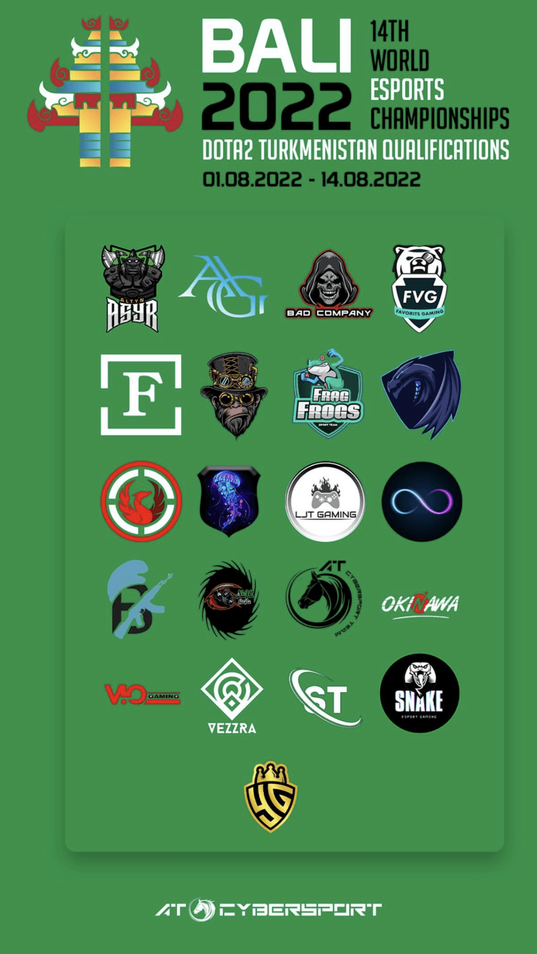 В Туркменистане определились все участники квалификации к чемпионату мира по киберспорту IeSF по Dota 2