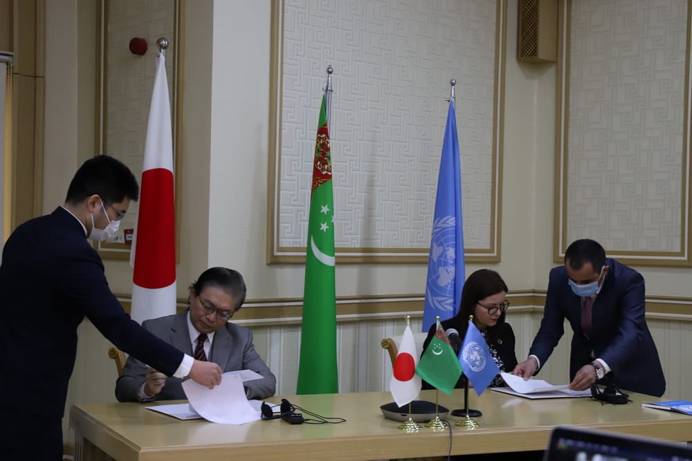 Правительством Японии и ЮНОПС запущен новый проект по здравоохранению в Туркменистане 