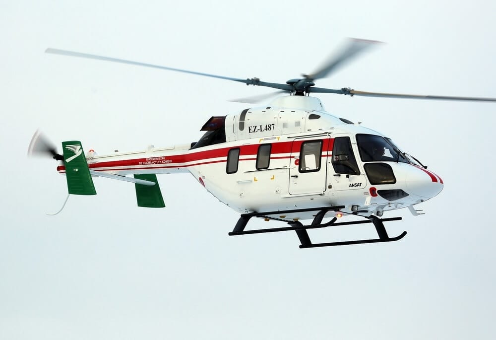 Татарстан поставит в Туркменистан два вертолета для медицинских целей