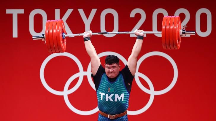 Weightlifter Hojamuhammet Toychiev stopped one step away from the medal in the weight category over 109 kg