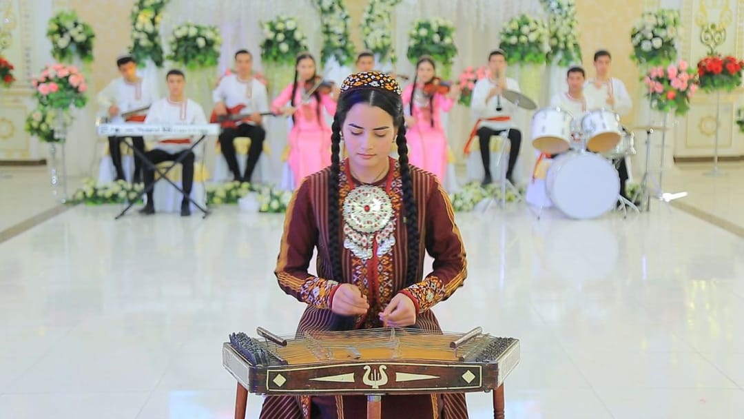 By March 8, a concert of creative teams of a special art school was held in Turkmenabat