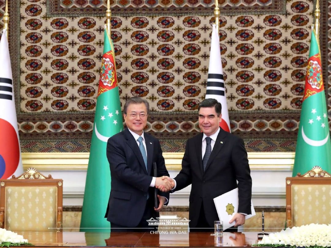 В Ашхабаде по итогам туркмено-корейских переговоров на высшем уровне подписан пакет документов