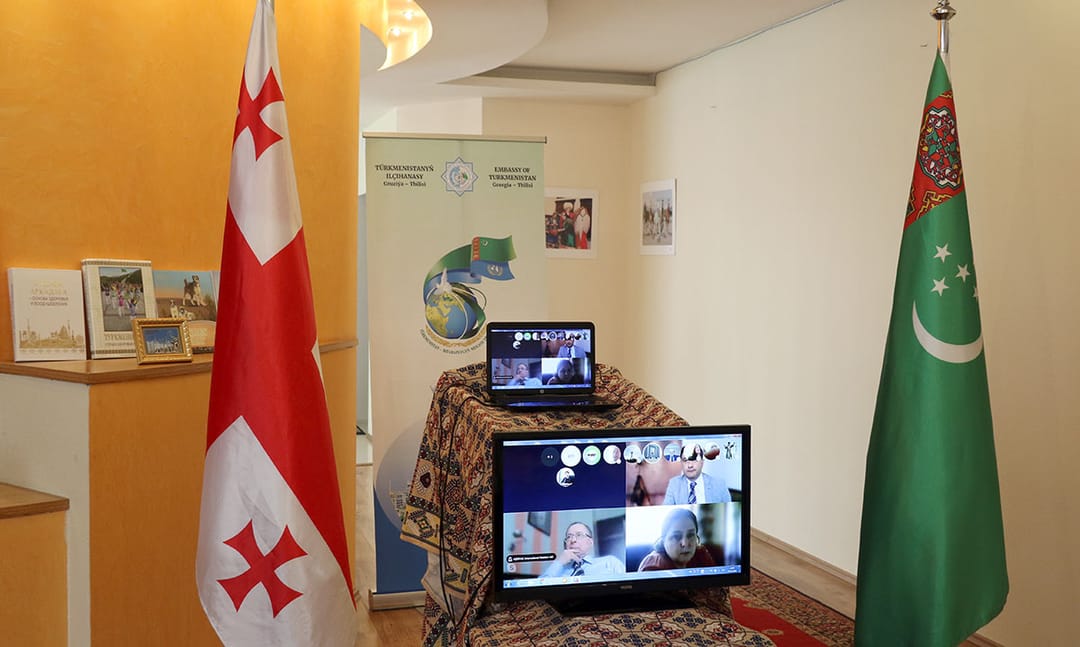 Туркменское посольство в Тбилиси организовало онлайн-мероприятие 