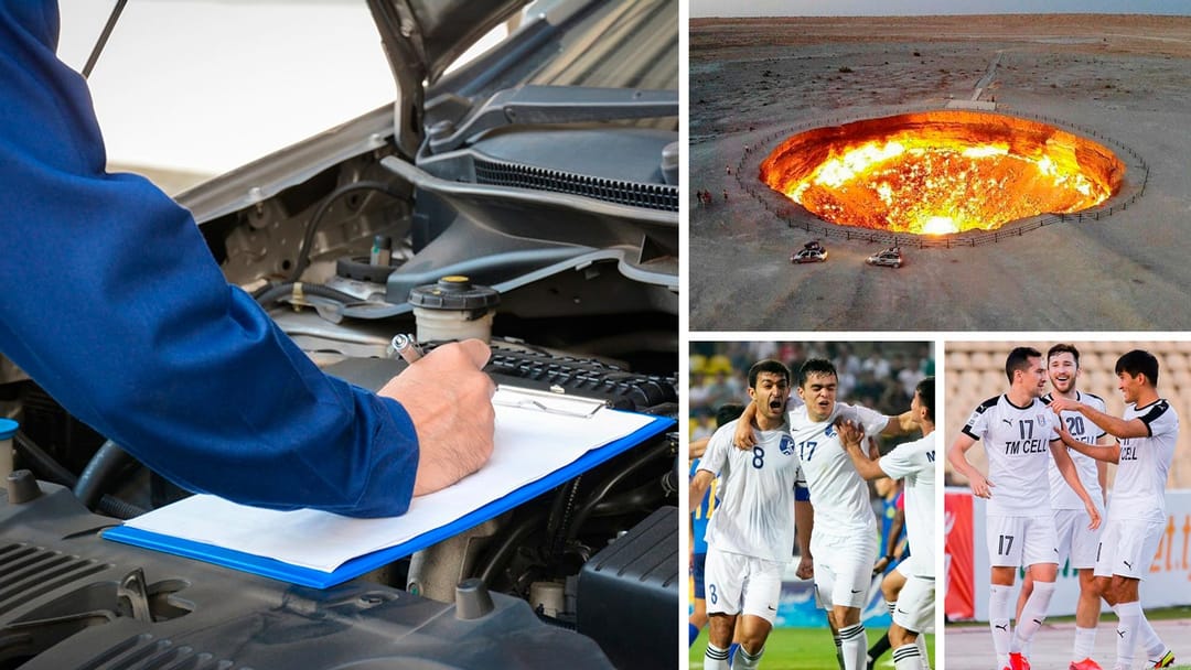 В Туркменистане внесли дополнения в порядок прохождения техосмотра, озвучены предложения, как потушить газовый кратер «Дарваза», победы «Алтын асыра» и «Копетдага» в Кубке АФК и другие новости