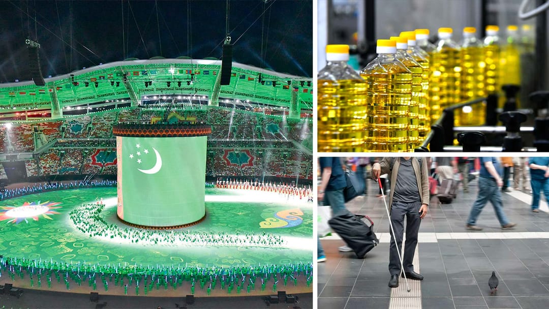 Turkmenistan intends to hold the Olympic Games, in 2022 it plans to produce more than 7000 tons of sunflower oil, rules for the installation of tactile ground indicators for the visually impaired have been approved