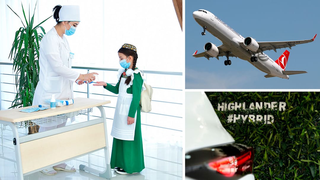 Turkmenistan cancels the wearing of masks on the street, Turkish Airlines will operate a flight from Turkmenbashi to Istanbul, sales of Toyota Highlander Hybrid have started and other news
