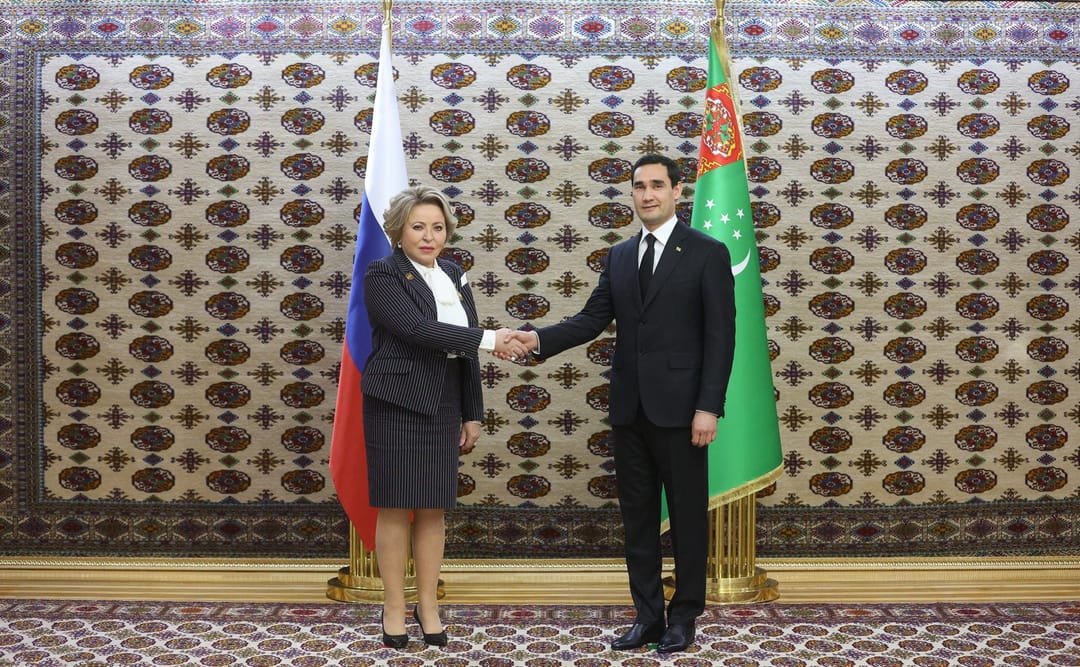 Serdar Berdimuhamedow Walentina Matwiýenkony kabul etdi