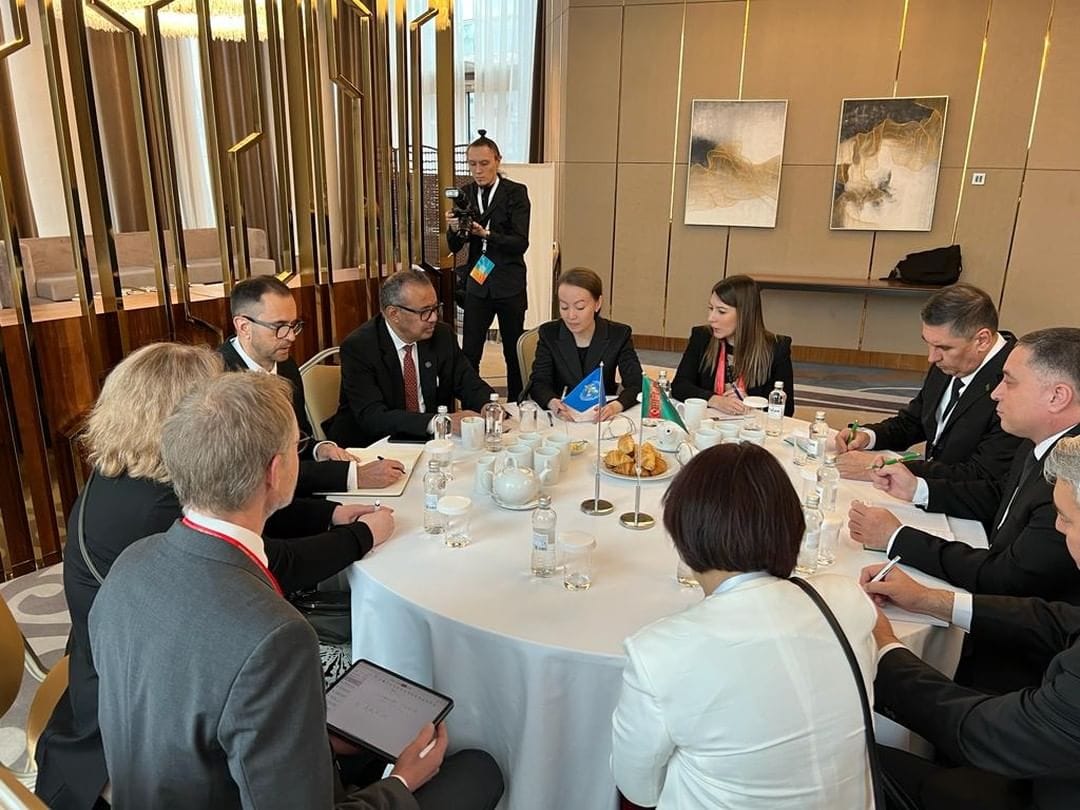 Туркменистан и ВОЗ договорились о проведении совместных мероприятий