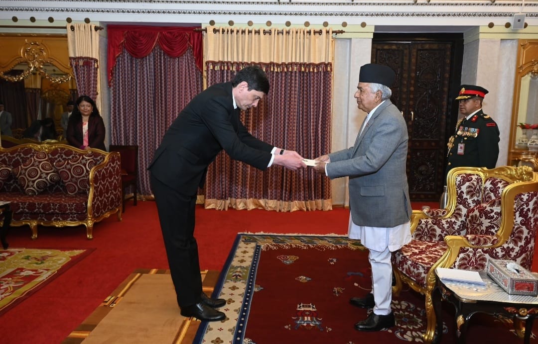Türkmen ilçisi Nepalyň Prezidentine ynanç hatlaryny gowşurdy
