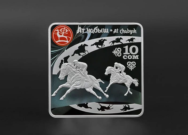 Gyrgyzystan Çarwadarlaryň V Bütindünýä oýunlarynyň hormatyna şaýylyk pullary çykardy