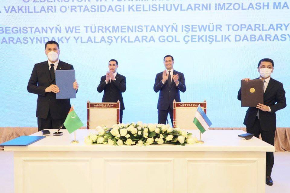Туркменистан и Узбекистан подписали ряд инвестиционных и экспортных соглашений