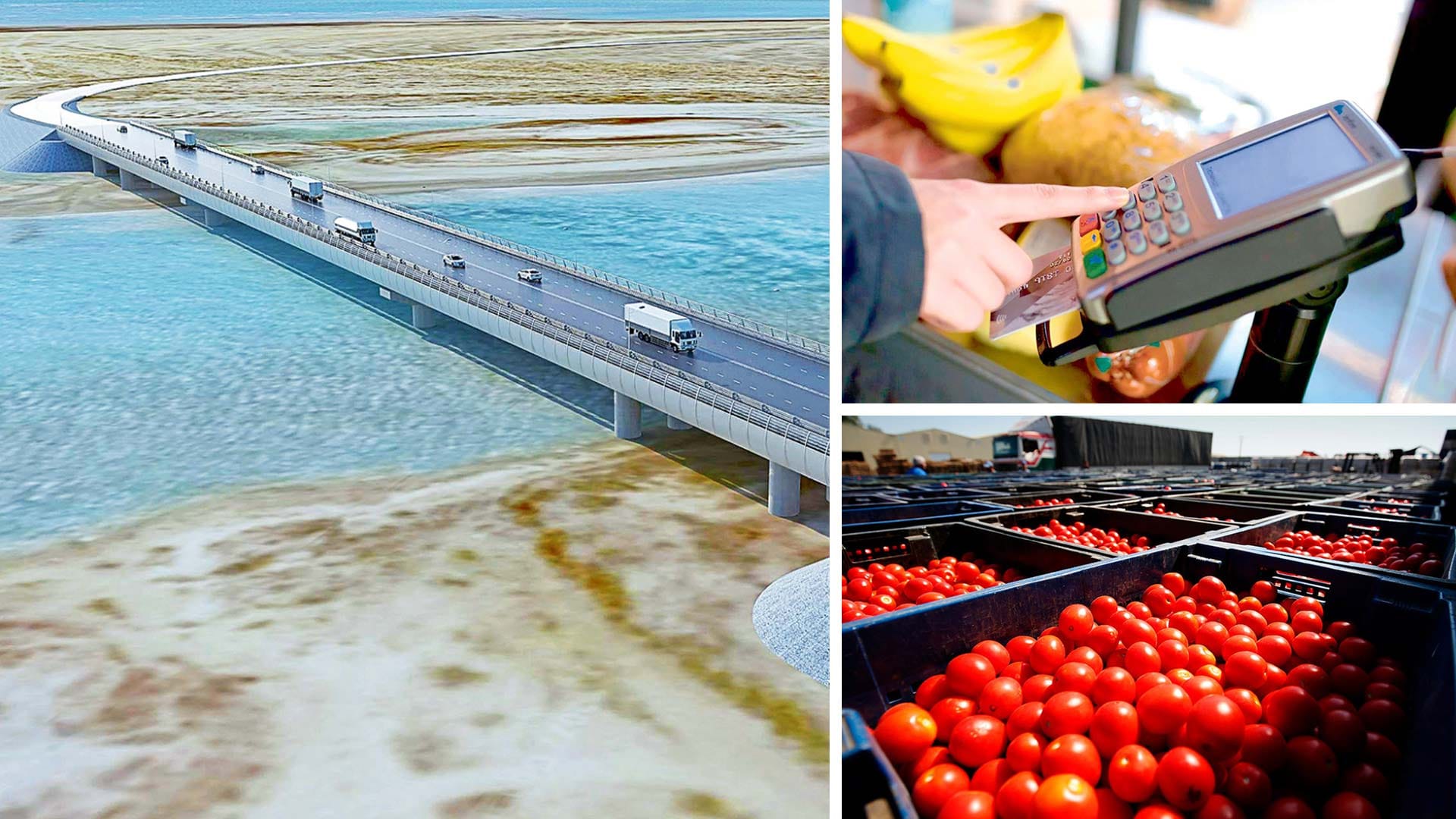 The construction of a highway across the Garabogaz Bay has been launched, in the next 7 years salaries in Turkmenistan should almost double, 74% of the Kyrgyz market is provided by Turkmen tomatoes