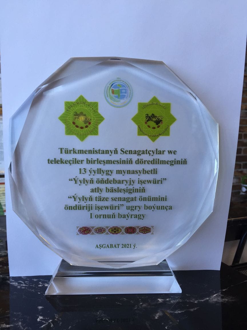 ES “Begler ýoly” became one of the winners of the contest “Entrepreneur-2020”