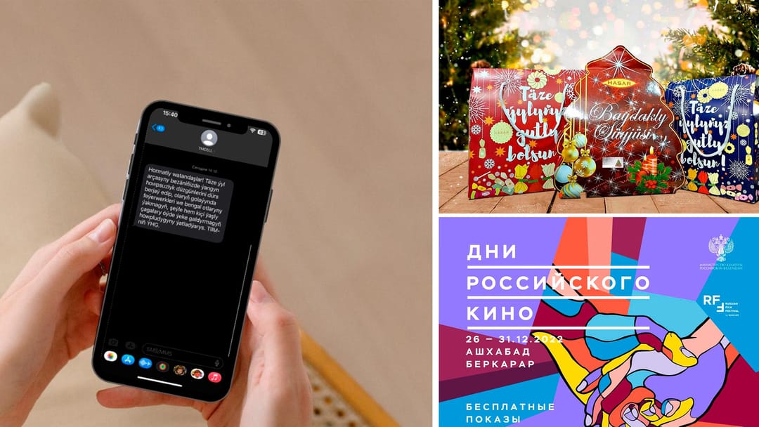 Days of Russian cinema will be held in Ashgabat, Hasar has released 200 thousand sweet sets by the New Year, Turkmen citizens have been warned about fire safety rules and other news
