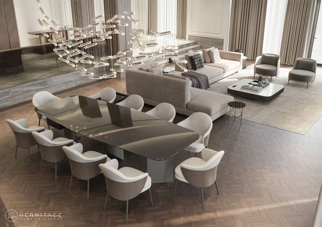 Hermitage Home Interiors предлагает разработку дизайна интерьера совместно с итальянскими архитекторами