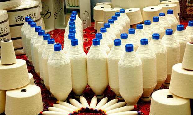 Дашогузская хлопкопрядильнная фабрика поставляет свою продукцию за рубеж