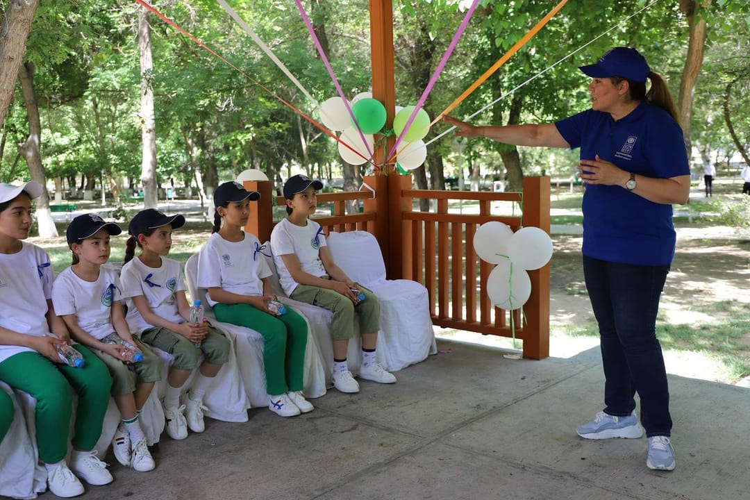 В детском лагере в Гокдере проведена образовательная сессия по экологии