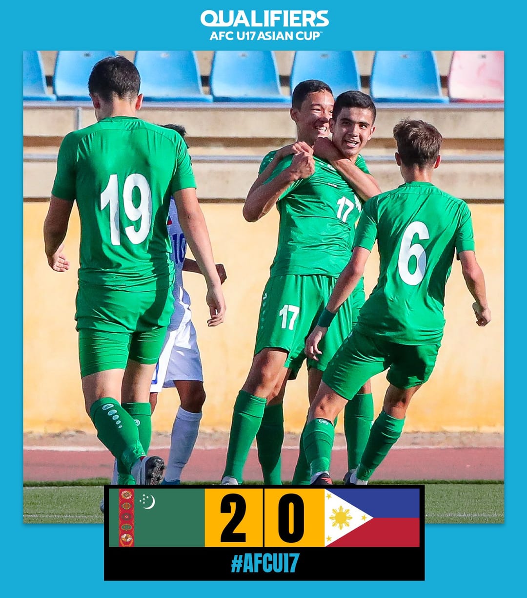 Юношеская сборная Туркменистана по футболу выиграла в первом матче отбора Кубка Азии-2023