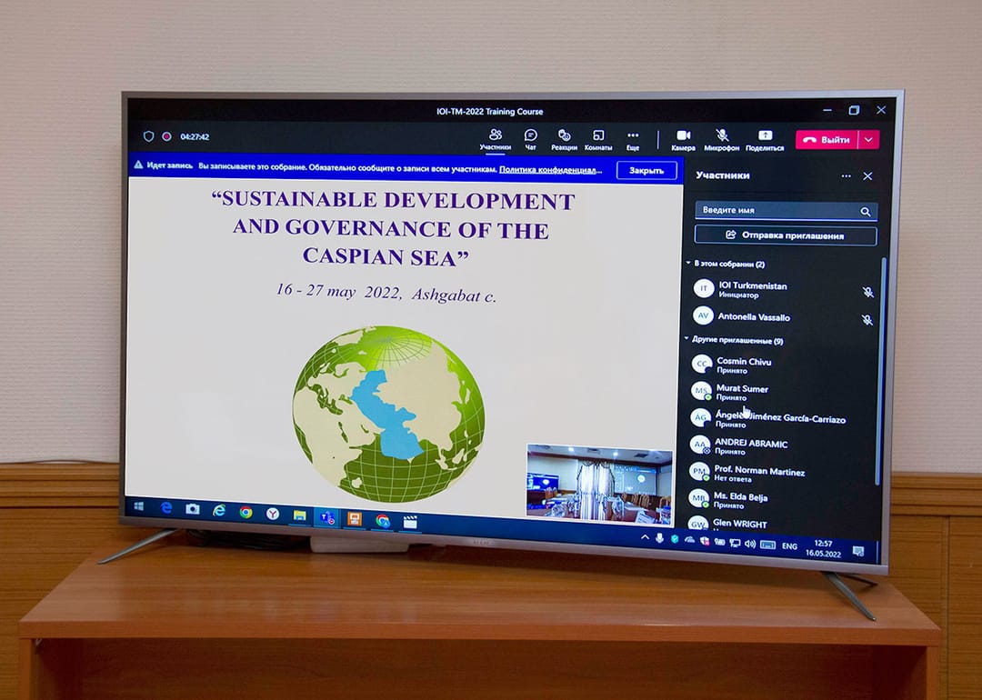 Turkmenistan holds training course “Caspian Sea – sustainable development and management”