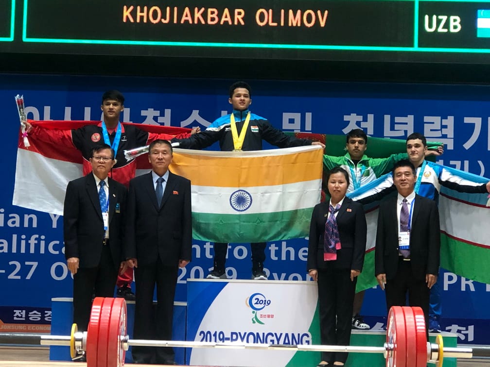 Бектимур Рейимов завоевал «бронзу» в рывке на чемпионате Азии по тяжелой атлетике среди юношей