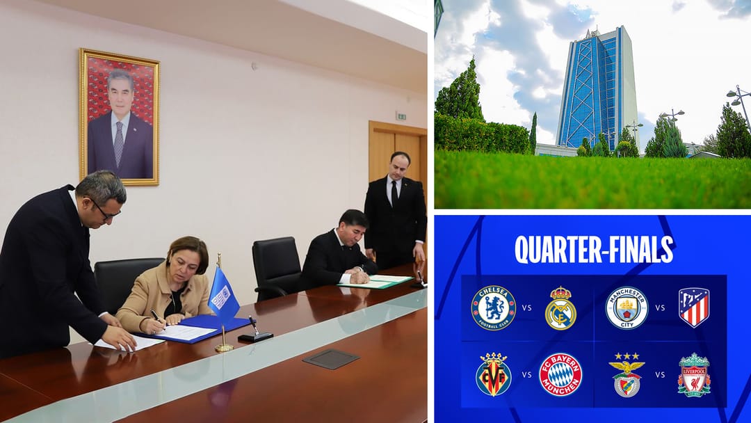 Сотрудничество Туркменистана и ПРООН в области цифровой трансформации, Международная олимпиада по химии, «Реал» против «Челси» в Лиге чемпионов и другие новости