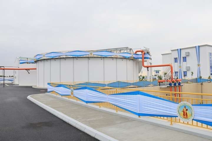 Türkmenistan'da, günlük 25 bin metreküp kapasiteli yeni bir su arıtma kompleksi açıldı