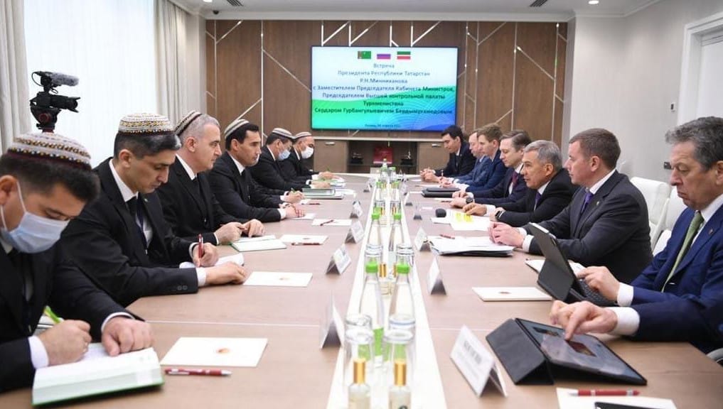 Сердар Бердымухамедов обсудил с Президентом Татарстана перспективы сотрудничества