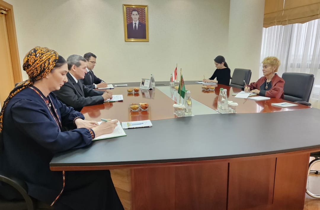 R.Meredow Türkmen-Awstriýa jemgyýetiniň başlygy Neda Berger bilen duşuşdy