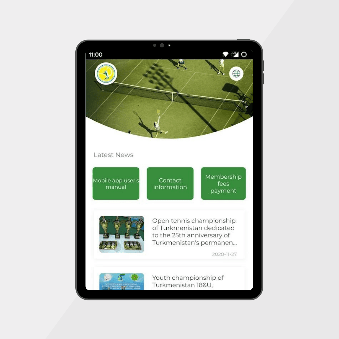Федерация тенниса Туркменистана запустила мобильное приложение для Android