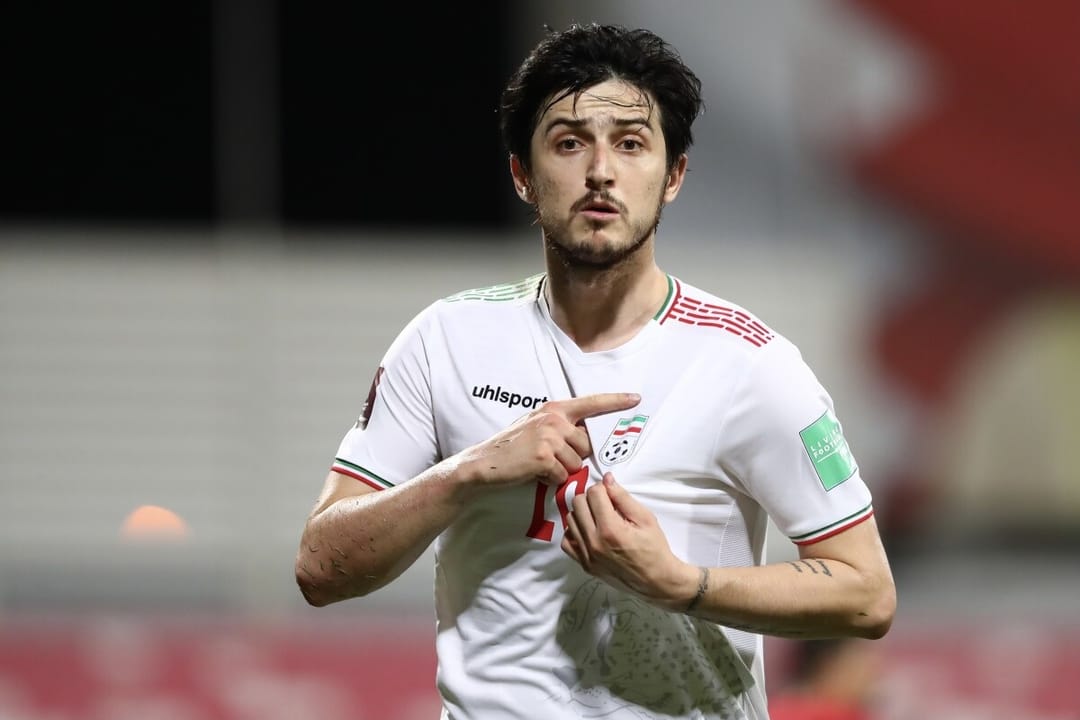 Serdar Azmoun scored his 47th goal for Iran