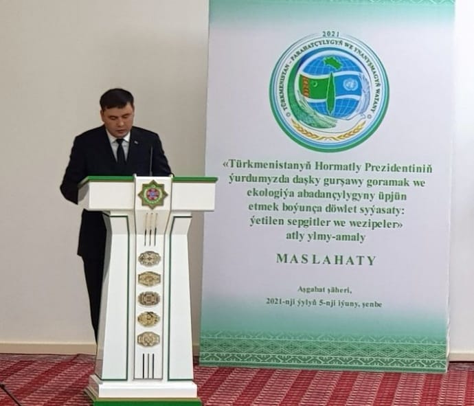 Türkmenistanda Daşky gurşawy goramagyň bütindünýä güni mynasybetli çäreler geçirildi