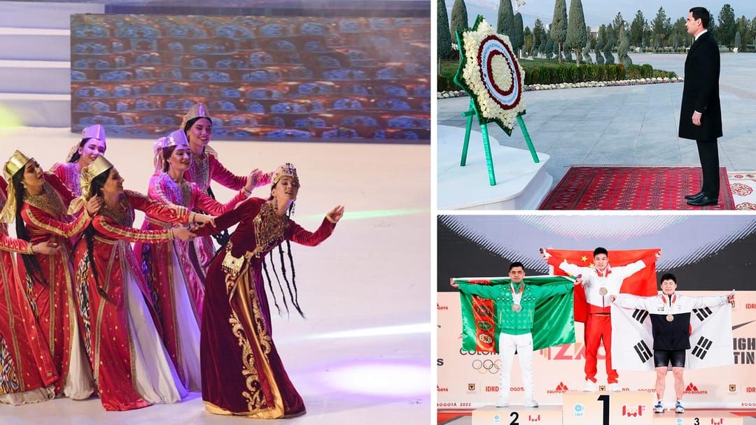 International Day of Neutrality in Turkmenistan was celebrated with dances of the peoples of the world, Serdar Berdimuhamedov laid flowers at the Monument of Neutrality, Rejepbay Rejepov won silver at the World Weightlifting Championship and other news