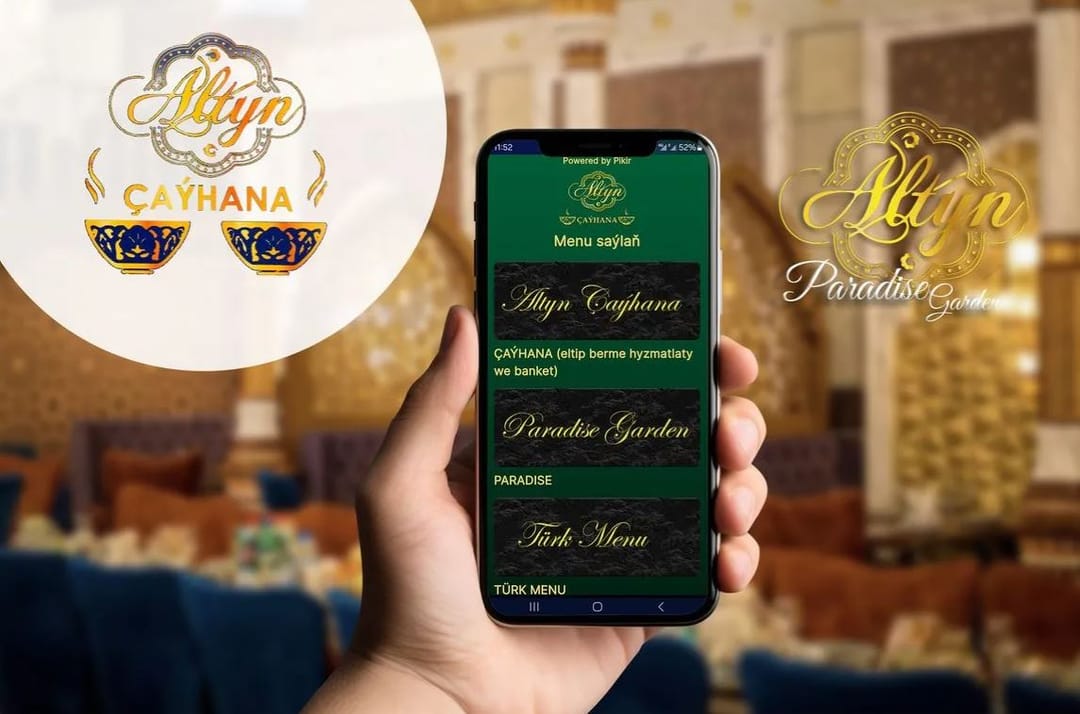 Мобильное приложение Altyn Çaýhana: быстро, удобно, вкусно