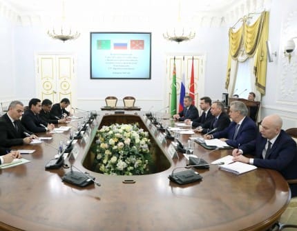 Сердар Бердымухамедов посетил Санкт-Петербург с рабочим визитом