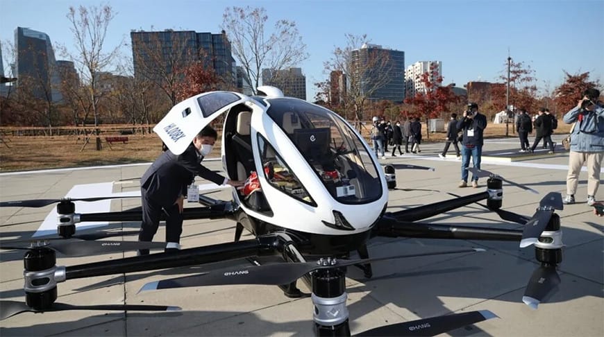 Ýaponiýada howa taksisi üstünlikli synagdan geçirildi