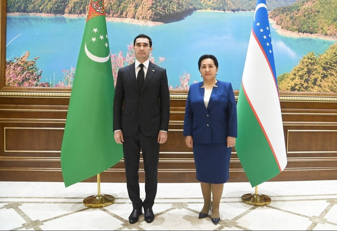 Serdar Berdimuhamedow Özbegistanyň Oliý Majlisiniň Senatynyň Başlygy bilen duşuşdy