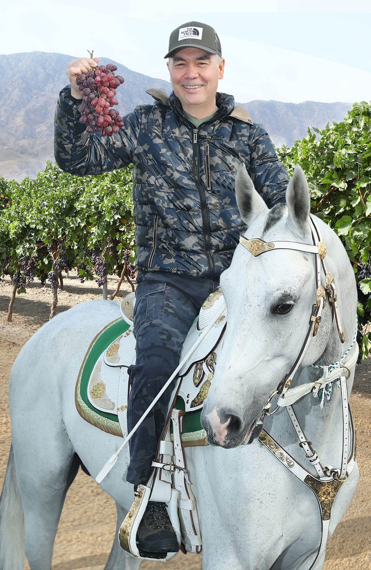 Гурбангулы Бердымухамедов посетил ахалтекинский комплекс и совершил конную прогулку