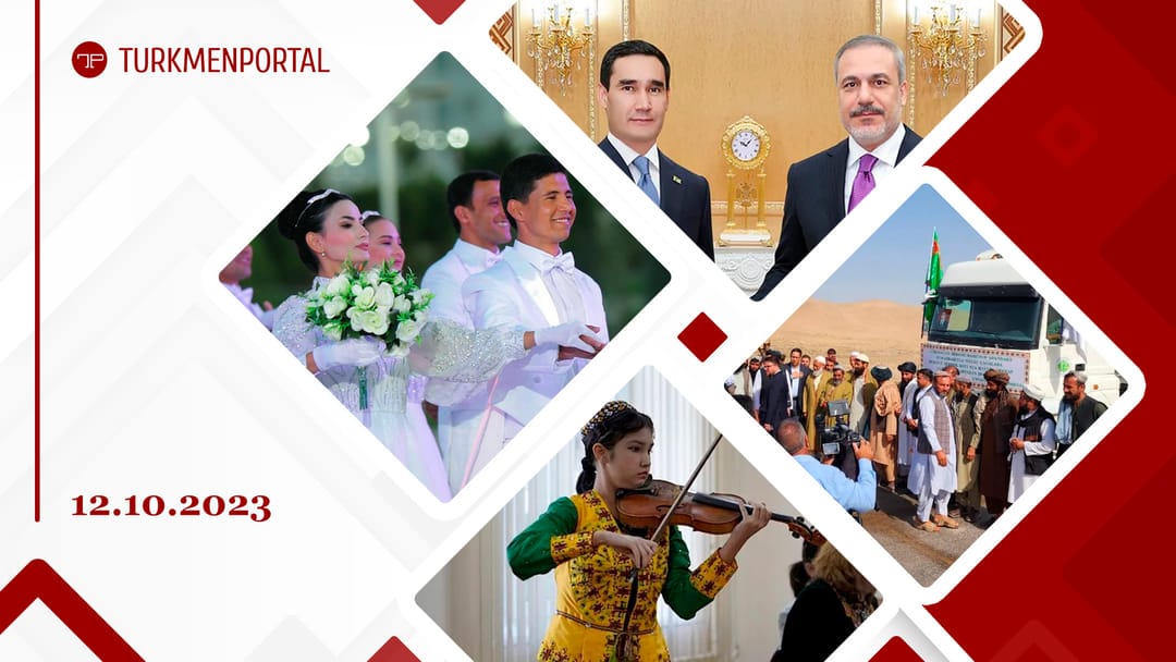 The President of Turkmenistan will soon visit Türkiye, Turkmenistan delivered humanitarian aid to Afghanistan and other news
