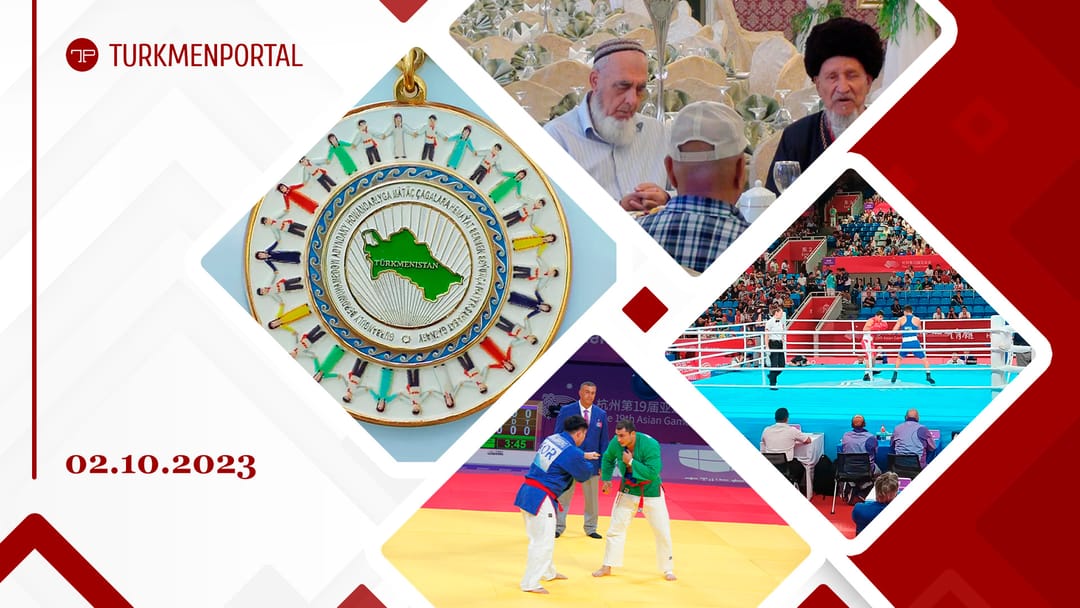 The President of Turkmenistan signed a Decree on the establishment of the Arkadag medal, the International Day of Older Persons was celebrated in Ashgabat, kurash masters from Turkmenistan won two medals at the Asian Games and other news
