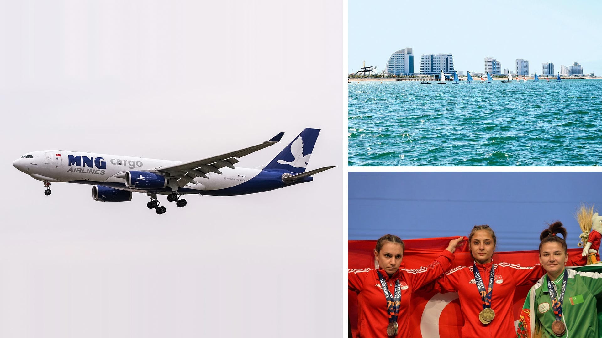 An MNG Airlines plane made a technical landing at the Turkmenabat airport, Caspian Day was celebrated in Turkmenistan, Turkmen athletes won medals of the Islamic Solidarity Games