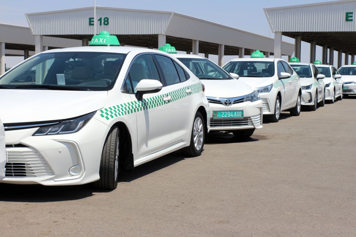 Ashgabat's fleet has been replenished with 150 comfortable taxis