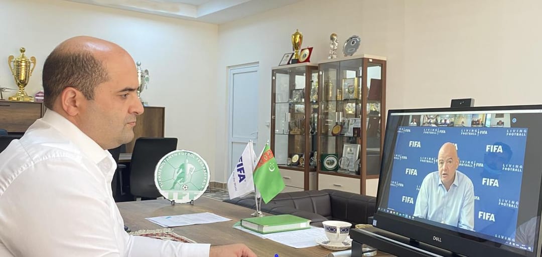 TFF-niň ýolbaşçysy FIFA-nyň we AFK-nyň ýolbaşçylary bilen onlaýn-konferensiýa gatnaşdy