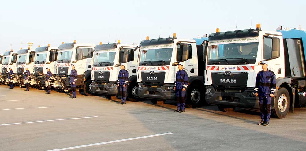 Arkadag şäherinde täze tehnikalar işe başlady