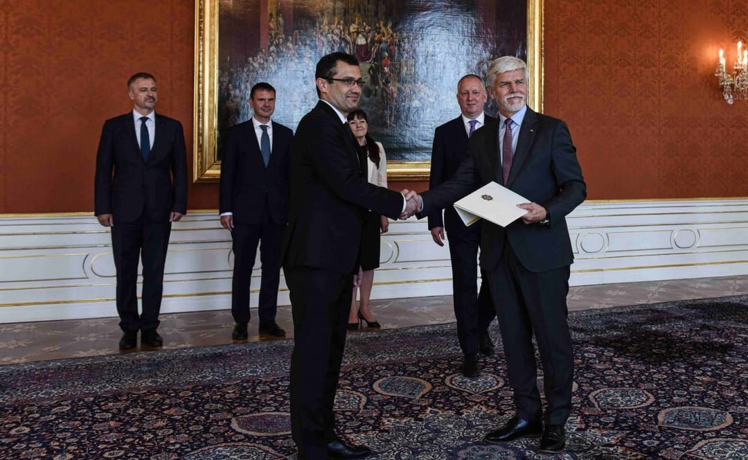 Türkmen diplomaty Çehiýa Respublikasynyň Prezidenti bilen duşuşdy 